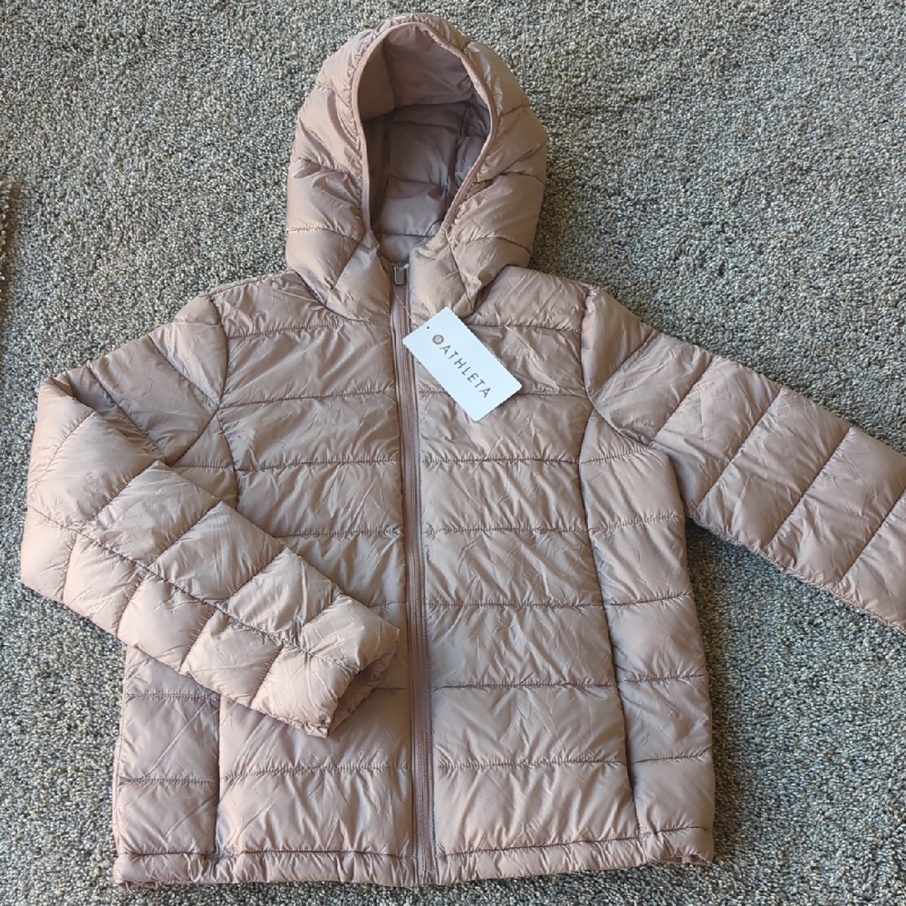 Athleta Aire Puffer Jacket - Sandstone S
